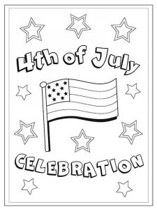 Fourth of July coloring page 1 - Free printable