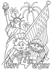 Fourth of July coloring page 10 - Free printable