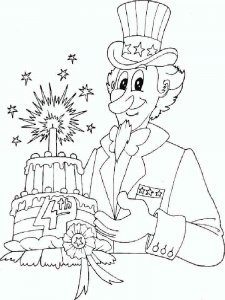 Fourth of July coloring page 16 - Free printable
