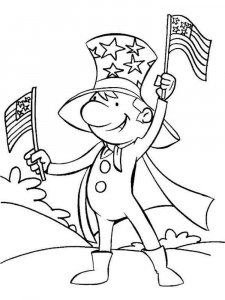Fourth of July coloring page 2 - Free printable