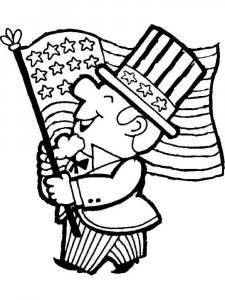 Fourth of July coloring page 4 - Free printable