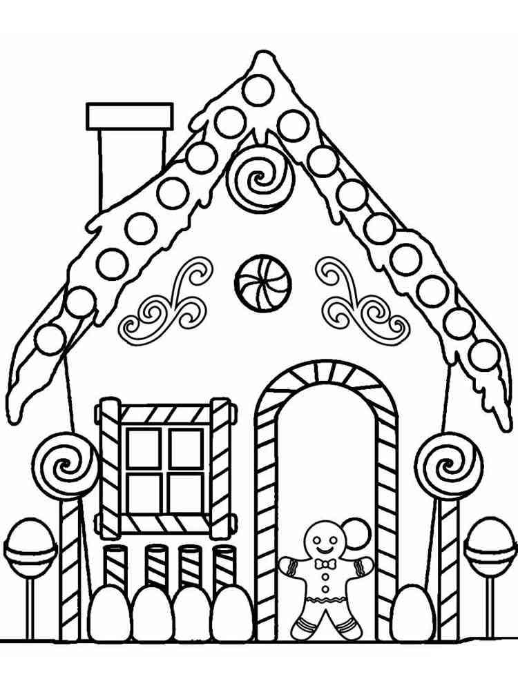Download Gingerbread House coloring pages. Free Printable Gingerbread House coloring pages.