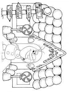 Gingerbread House coloring page 11 - Free printable