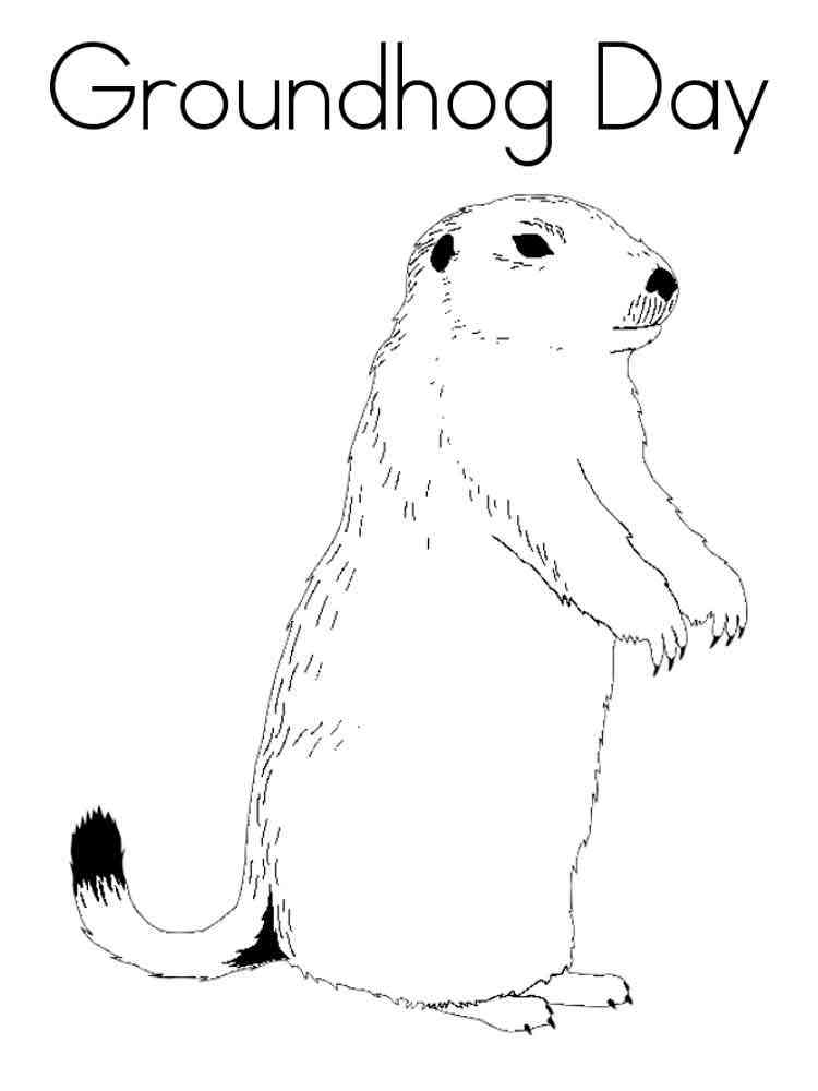 Groundhog Day coloring pages