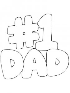 happy birthday daddy coloring page 7 - Free printable