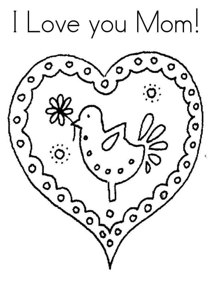 Happy Birthday Mom coloring pages. Free Printable Happy Birthday Mom coloring pages.