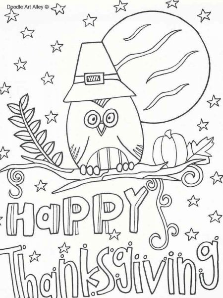 Happy Thanksgiving coloring pages