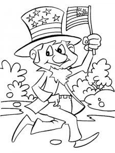 Independence Day coloring page 1 - Free printable