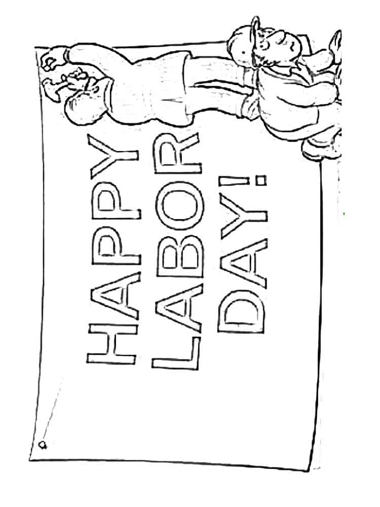 Labor Day Coloring Pages For Kids
