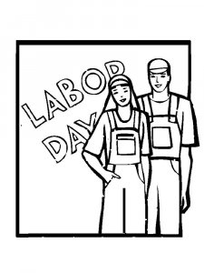 Labor Day coloring page 10 - Free printable
