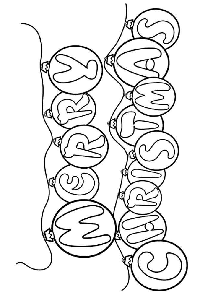 Merry Christmas coloring pages. Free Printable Merry ...