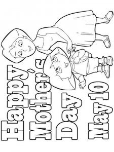 Mothers Day coloring page 11 - Free printable