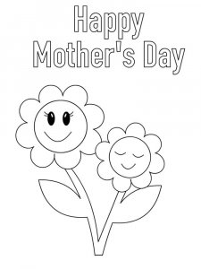 Mothers Day coloring page 13 - Free printable