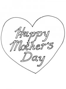 Mothers Day coloring page 14 - Free printable
