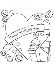 Mothers Day coloring page 2 - Free printable