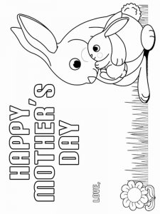 Mothers Day coloring page 21 - Free printable