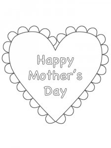Mothers Day coloring page 5 - Free printable