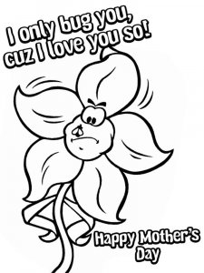 Mothers Day coloring page 6 - Free printable