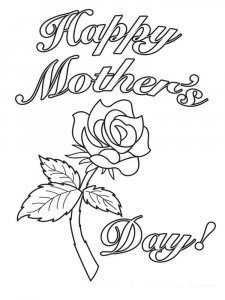 Mothers Day coloring page 7 - Free printable