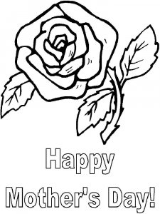 Mothers Day coloring page 8 - Free printable