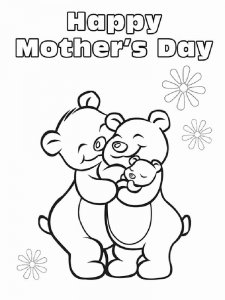 Mothers Day coloring page 9 - Free printable