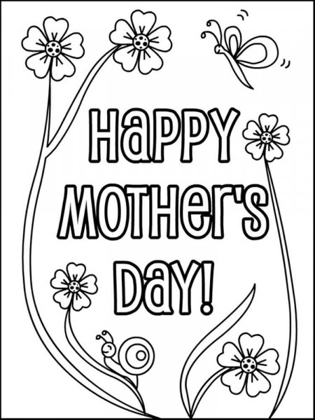 Mother's Day coloring pages