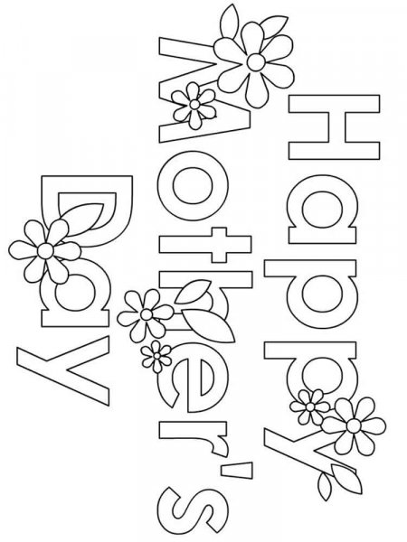 Mother's Day coloring pages