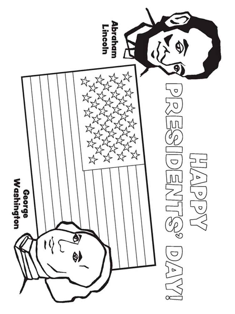 President's Day coloring pages. Free Printable President's Day coloring