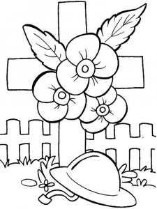 Remembrance Day coloring page 3 - Free printable