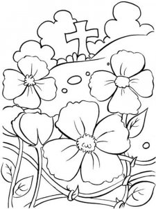 Remembrance Day coloring page 5 - Free printable