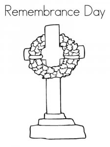 Remembrance Day coloring page 7 - Free printable