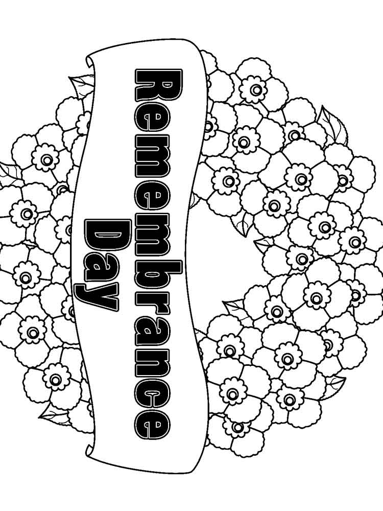 Remembrance Day Coloring Pages Free Printable Remembrance Day Coloring Pages 