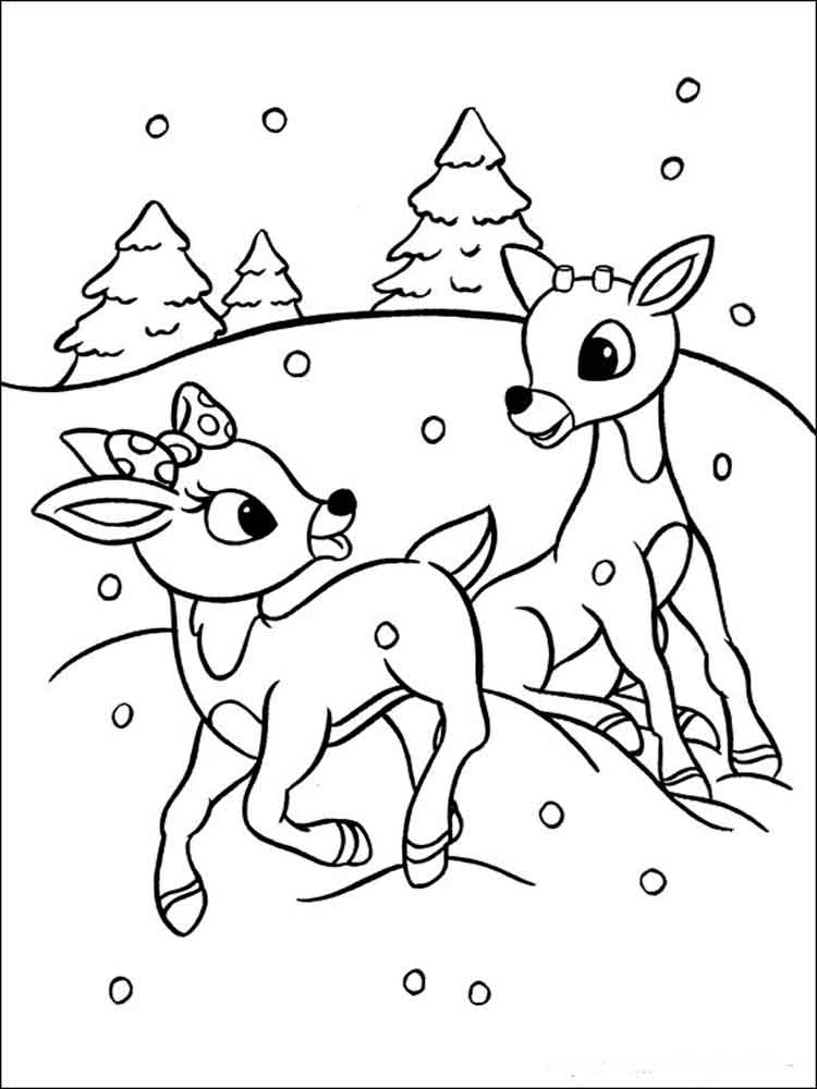 Rudolph Coloring Pages