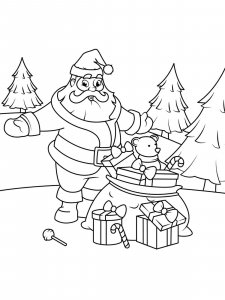 Santa Claus coloring page 45 - Free printable