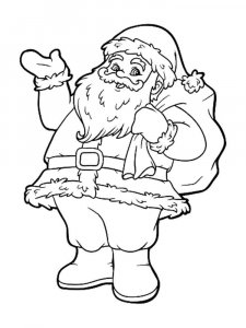 Santa Claus coloring page 36 - Free printable