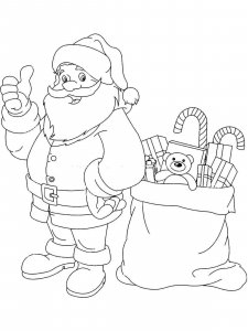 Santa Claus coloring page 39 - Free printable