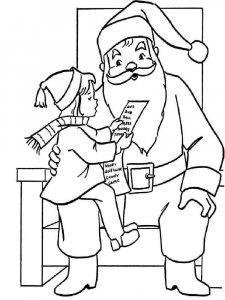 Santa Claus coloring page 1 - Free printable