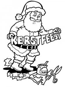Santa Claus coloring page 10 - Free printable