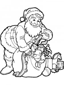 Santa Claus coloring page 11 - Free printable