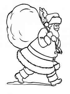 Santa Claus coloring page 2 - Free printable