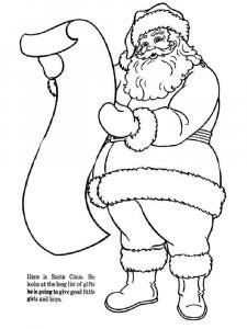 Santa Claus coloring page 22 - Free printable