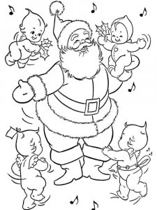 Santa Claus coloring page 23 - Free printable