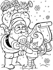 Santa Claus coloring page 24 - Free printable