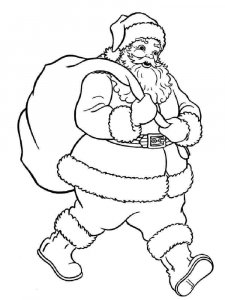 Santa Claus coloring page 3 - Free printable