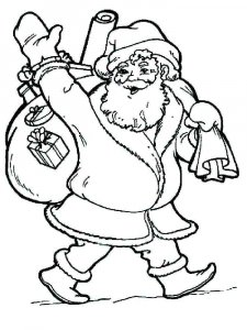 Santa Claus coloring page 5 - Free printable
