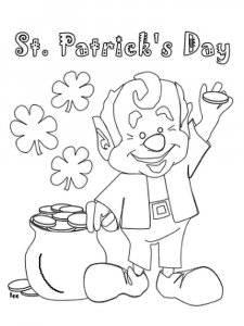 St. Patricks Day coloring page 1 - Free printable