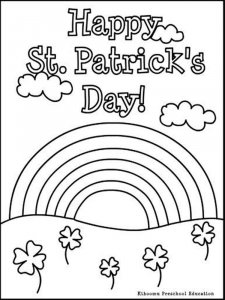 St. Patricks Day coloring page 2 - Free printable