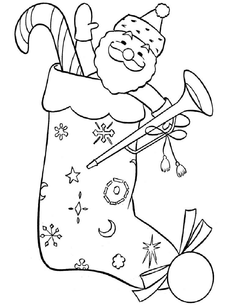 Stocking coloring pages. Free Printable Stocking coloring pages.