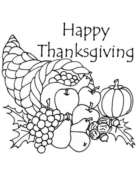 Thanksgiving Day coloring pages