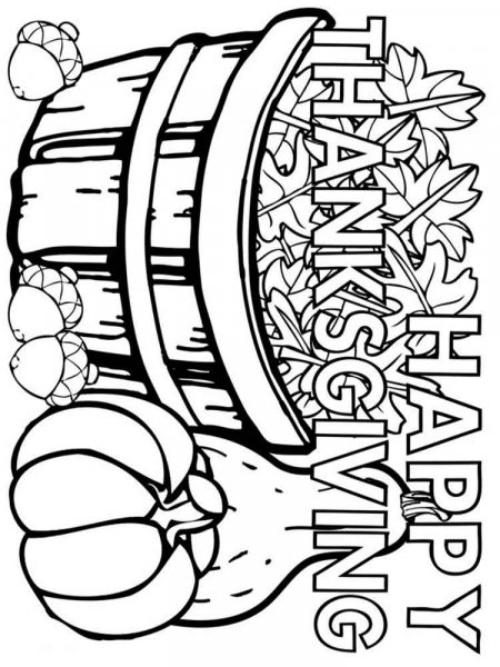 Thanksgiving Day coloring pages